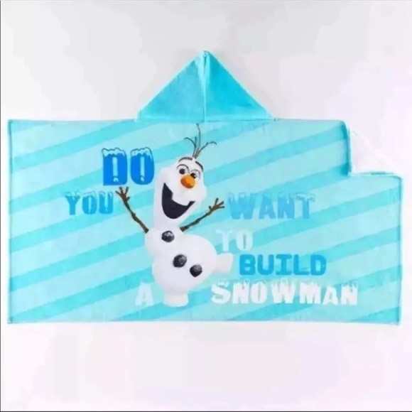 Disney Frozen “OLAF” Kids Beach / Bath Wrap Towel in Blue 25” X 50” - Picture 4 of 9